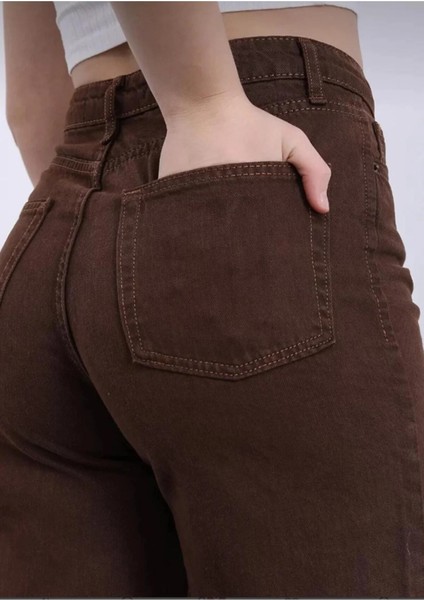 Kahve Palazzo Jeans modelleri