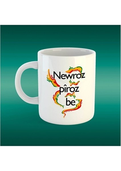 Kürtçe Porselen Kupa - Newroz 2