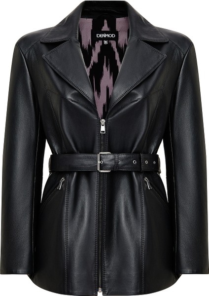 Scarlet Kadın Siyah Kürk Yaka Deri Mont 25WGD5621U5 modelleri