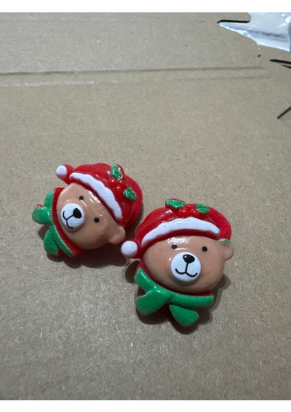 2li Yılbaşı Christmas Kız Çocuğu Tokaları Dayanıklı Renk Renk Yılbaşı Tasarım Belik ve At Kuyruğu Toka fırsatları