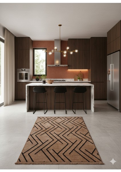 Fendy Rüya Altı Kaymaz Taban Mutfak ve Diğer Yaşam Alanları Için Şönil Kilim