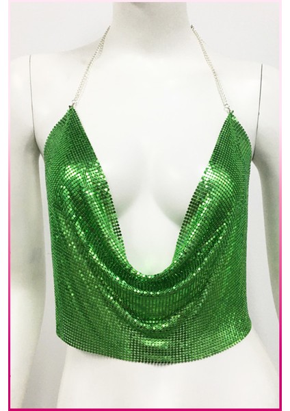 Kristal Taşlı Parlak Crop & Bluz Kolsuz Kayık Yaka Parti Plaj Büstiyer fiyatları