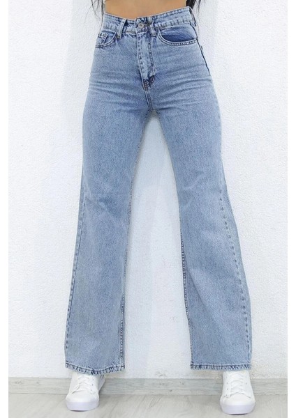 Buz Mavi Palazzo Jeans modelleri