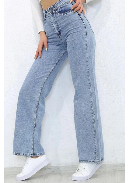 Buz Mavi Palazzo Jeans indirimleri