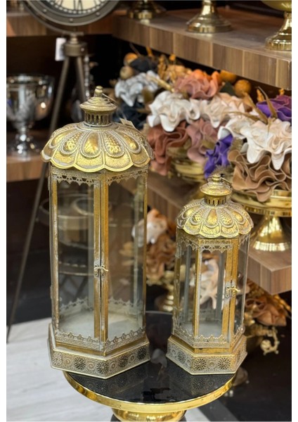 2'li Gold Eskitme Fener Telkari