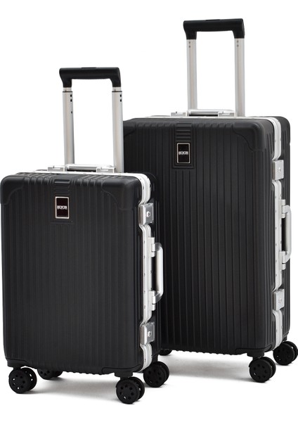 Alüminyum Alaşımlı 2'li Valiz Seti Orta - Kabin Boy – Tsa Kilitli, Ultra Dayanıklı, Sessiz Tekerlek