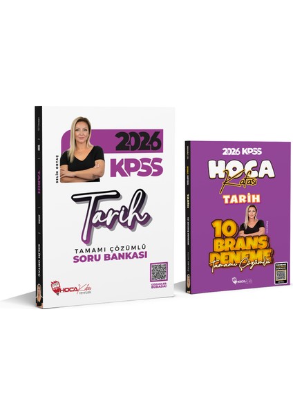 2026 Kpss Tarih Soru Bankası - Tarih 10 Branş Deneme 2 Li Set