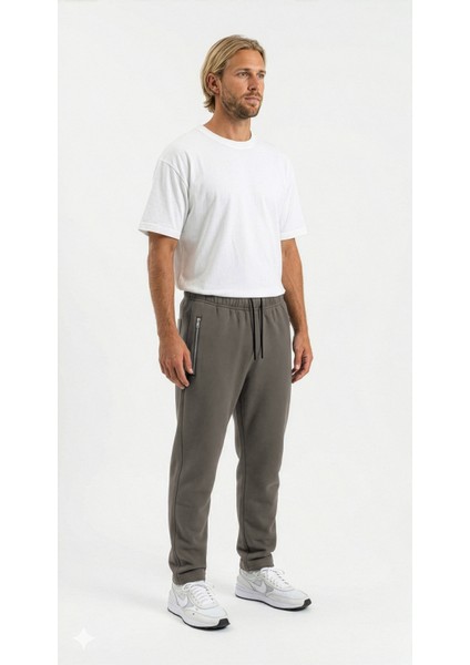 Erkek Modena Klasik Normal Bel Baharlık Pamuk Eşofman Alt