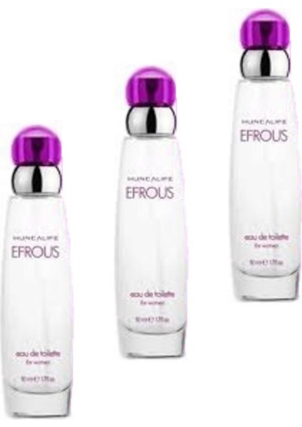 Efrouse Edt 50 ml Kadın Parfüm – Kalıcı ve Ferah Koku 3lü Set
