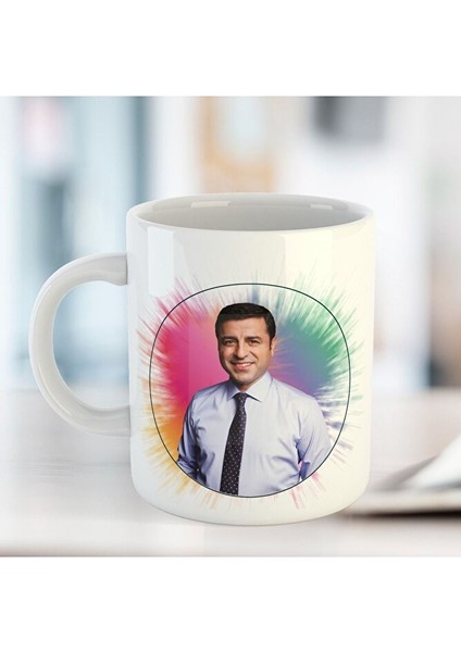 Selahattin Demirtaş Resimli Porselen Kupa Bardak, Şık ve Kaliteli Tasarım