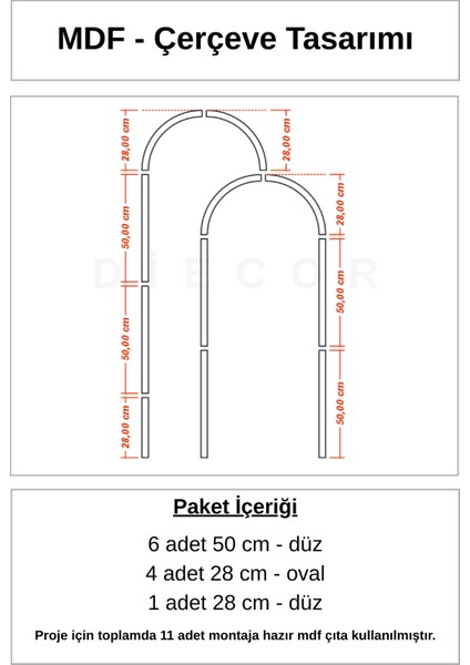 Modern Dekoratif Oval Ahşap Duvar Paneli Seti – Montaja Hazır Kendin Yap Boyanabilir Mdf Kiti fiyatları