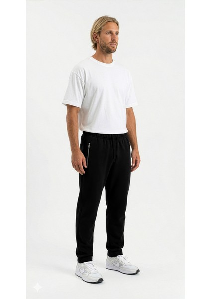 Erkek Modena Klasik Normal Bel Baharlık Pamuk Eşofman Alt