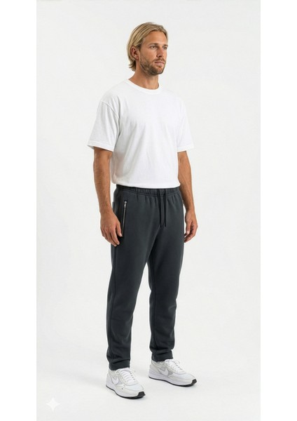 Erkek Modena Klasik Normal Bel Baharlık Pamuk Eşofman Alt