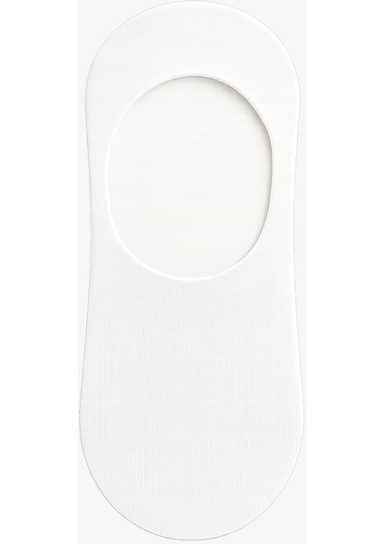 Erkek Pamuklu Görünmez Babet Çorap Beyaz