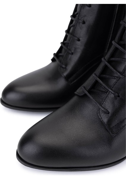 Kadın Hakiki Deri Siyah Deri Topuklu Bot 488 10026 Bn Bot SK25-26 Sıyah Dr modelleri