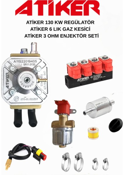 130 Kw Regülatör + 3 Ohm Enjektör + Gaz Kesici Tam Set