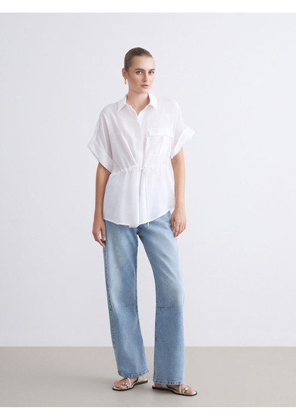 Yeni Sezon Modal Karışımlı Oversize Kadın Gömlek fiyatları