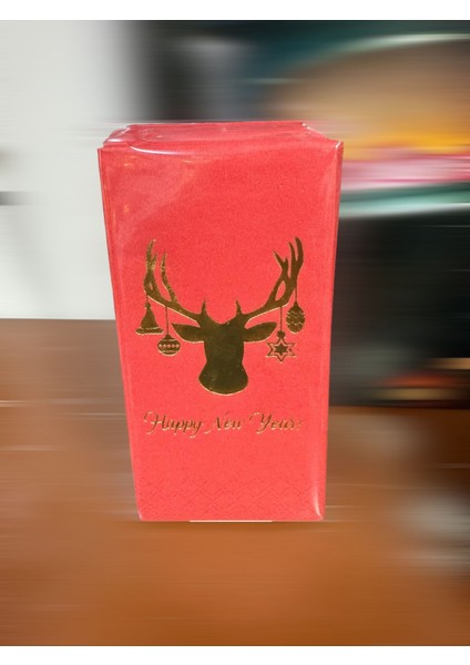 Yılbaşı Desenli Peçete Seti (8'li) fiyatları