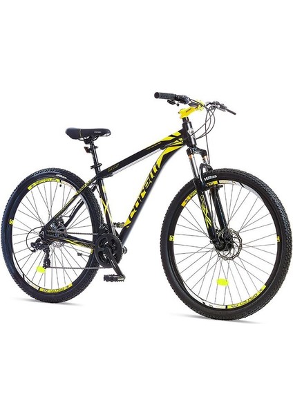 Snoop 4.1 Erkek Dağ Bisikleti Md 27,5 Jant 24 Vites Siyah Neon Sarı 18 Kadro