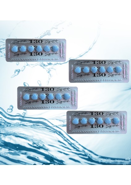 Mavi Kobra 130_MG 6'lı x 4 Dizi Orijinal Performansa Takviye Hapı SERTLESTIRICILI24 Süper Etki Ekstra Performans Kuvvet ARTTIRIÇI24 Tablet Gizlipaketleme_poniry