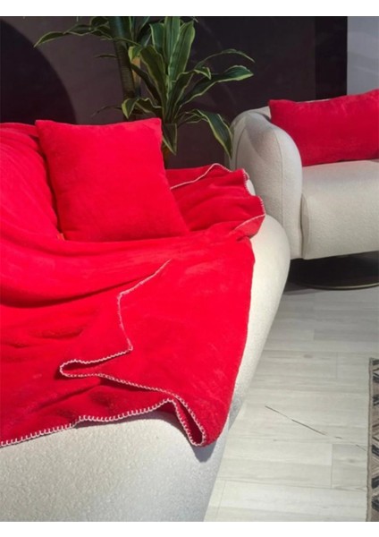 Wellsoft Tek Kişilik Tv Battaniye ve Kırlent Seti | Fuşya |150 x 200 cm fiyatları