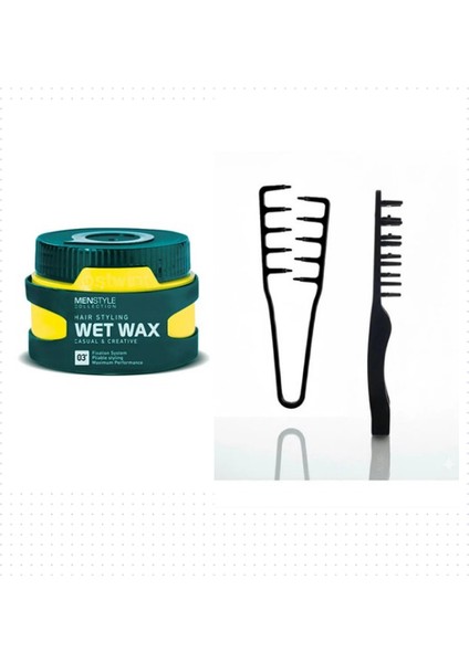 Menstyle Collection Saç Şekillendirici Web Wax No:3 150 Ml+ Mucizevi Tarak 2'li Set