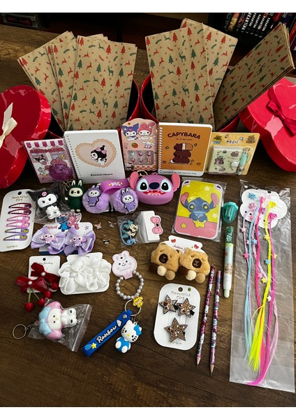 Çocuk Advent Calendar Kuromi Labbu Stich Capybara Hellokitty Yılbaşı Christmas Advent Calender 24'lü fırsatları