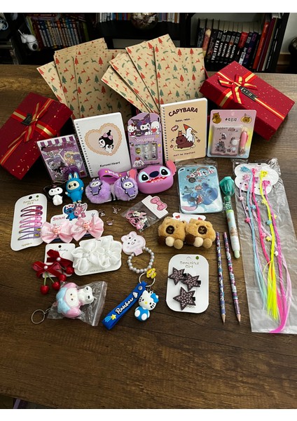 Çocuk Advent Calendar Kuromi Labbu Stich Capybara Hellokitty Yılbaşı Christmas Advent Calender 24'lü