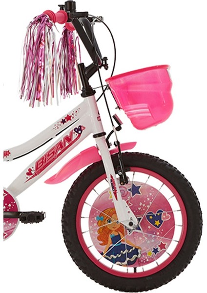 Maggie Çocuk Bisikleti 26 cm V Fren 16 Jant Vitessiz Beyaz Pembe fiyatları
