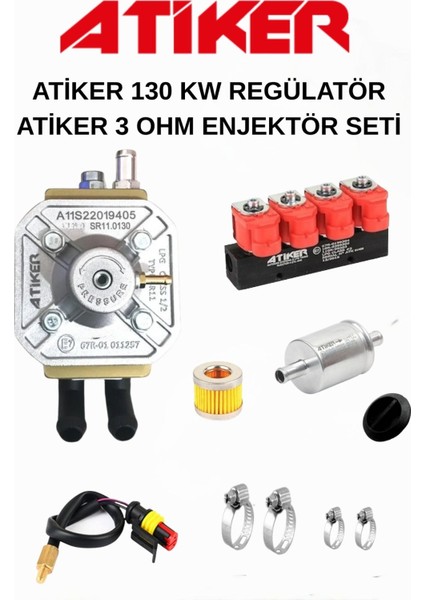 SR11 130 Kw Regülatör + 3 Ohm Enjektör + Isı Sensörü Set