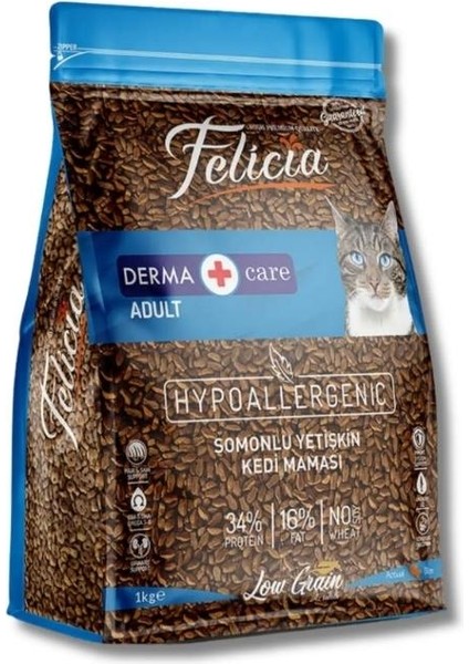 Somonlu Yetişkin Hipoalerjenik Kedi Maması 1KGX2ADET