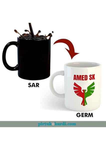 Amed Spor Sihirli Porselen Kupası - Amedspor Kupa Bardak