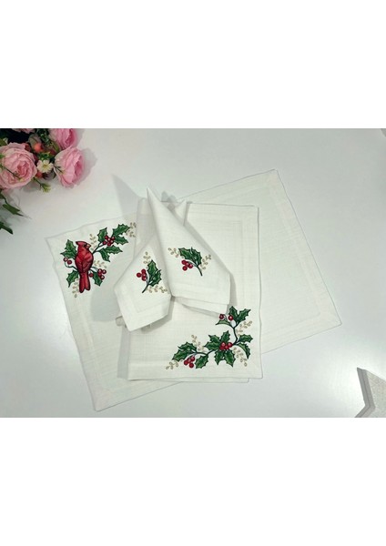 Joy & Berries 2 Kişilik - Amerikan Servis ve Peçeteden Oluşan 4’lü Set indirimleri