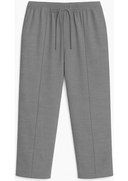 Erkek Beli Lastikli Baggy Pantolon Füme fırsatları