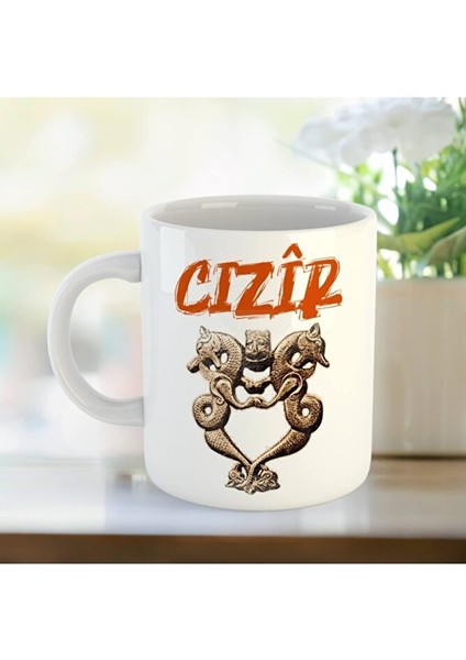 Cizre Kürtçe Porselen Kupa - Cizîr 2