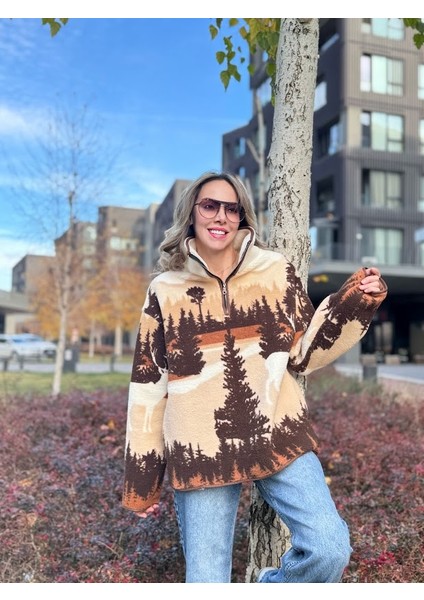 Dik Yaka Polar Sweatshirt modelleri