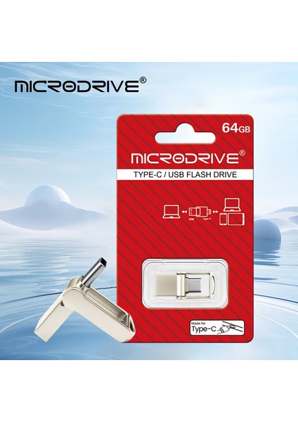 Samsung Xiaomi Redmi Oppo ve Tüm Android Telefonlarla Uyumlu Type-C Flaş Bellek 128 GB Fotograf Video Dosya Aktarımına Uygundur