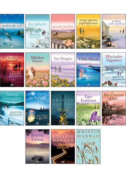 Kristin Hannah Romanları Seti (18 Kitap) – Aile, Sevgi, Aşk, Dram, Umut ve Tarihi Romanlar fiyatları