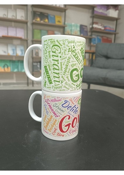 Govend Porselen Kupa Bardak - Kürt Halay Isimleri Kupası (2 Kupa)