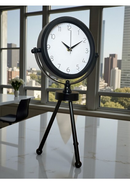 Zentime Siyah Zarif Üç Ayaklı Masa Saati modelleri