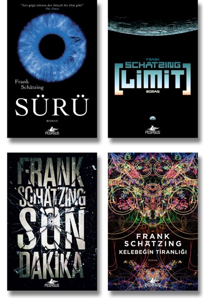 Frank Schatzing Kitapları Koleksiyonu 4 Kitap Set - Sürü + Limit + Son Dakika + Kelebeğin Tiranlığı fiyatları
