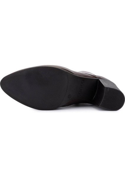 Kadın Hakiki Deri Kahverengi Topuklu Bot 488 10026 Bn Bot SK25-26 Kahve Dr fırsatları