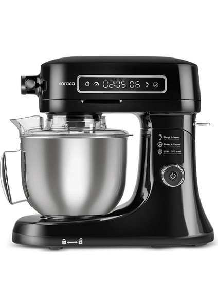 Mutfak Robotu -Profesyonel Döküm -Siyah - Güçlü Motor - Dijital Ekranlı -Mutfak.terazisi.hediyeli