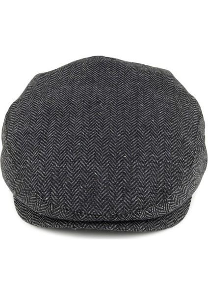 Kışlık Kaşe Şapka Yün Düz Renk Spor London Kasket -Füme Çizgili indirimleri