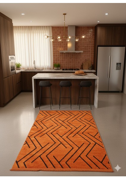 Fendy Rüya Altı Kaymaz Taban Mutfak ve Diğer Yaşam Alanları Için Şönil Kilim