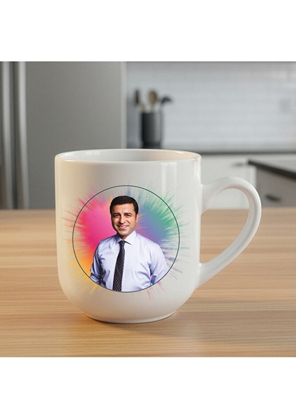 Selahattin Demirtaş Beyaz Elite Kupa Bardak - Selahattin Demirtaş Oval Sade Elite Kupası