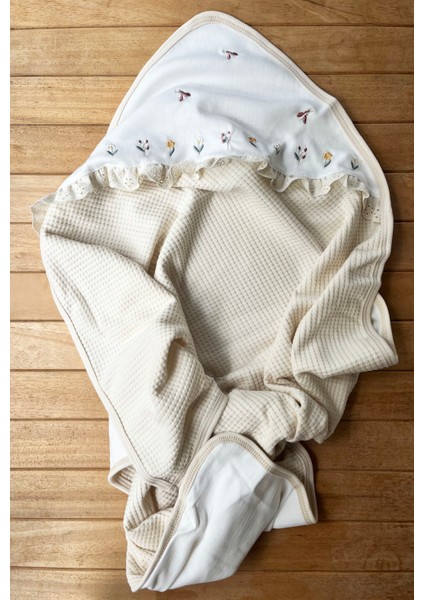 Turp 10'lu Waffle Çiçekli Lüx Hastane Çıkışı Bej indirimleri