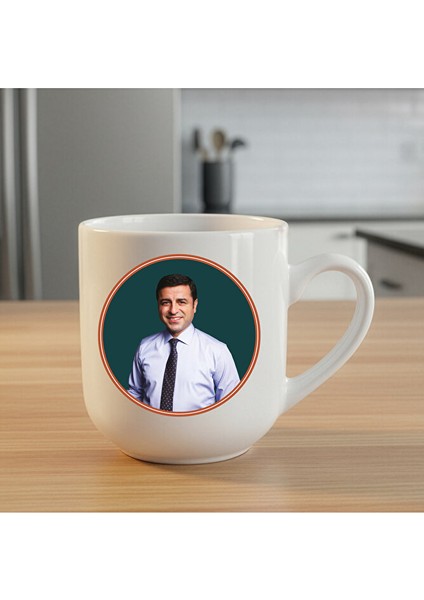 Selahattin Demirtaş Beyaz Elite Kupa Bardak - Selahattin Demirtaş Sade Elite Kupası