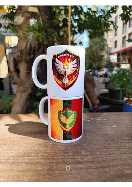 Amedspor Kupası - Amedspor Resimli Kupa Bardak - Amed Spor Kupası (2 Adet)