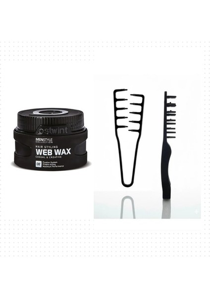 Menstyle Collection Saç Şekillendirici Web Wax No:8 150 Ml+ Mucizevi Tarak 2'li Set